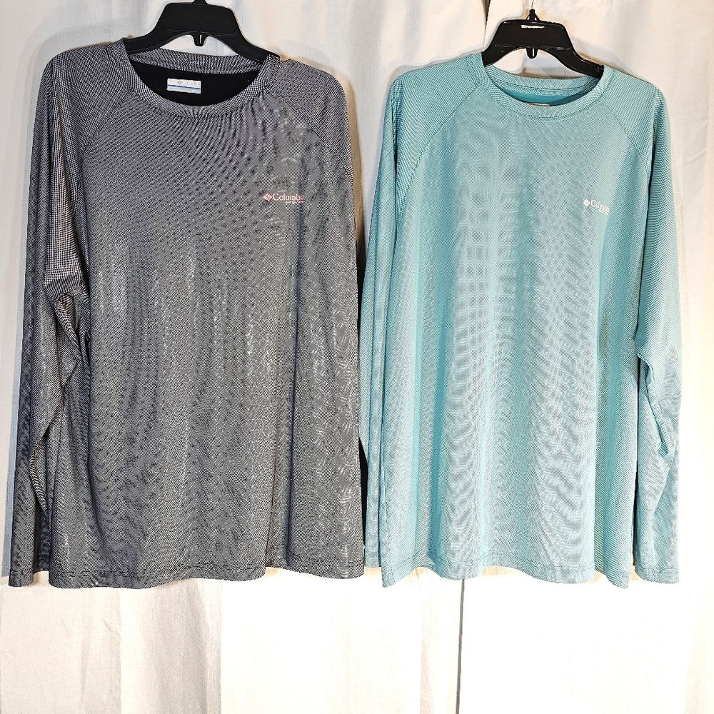 Lot 2 Columbia PFG XL Performance Shirts